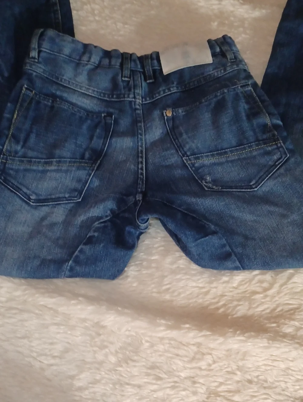 H&M Dark Blue Slim Straight Jeans Boys Sz7-8